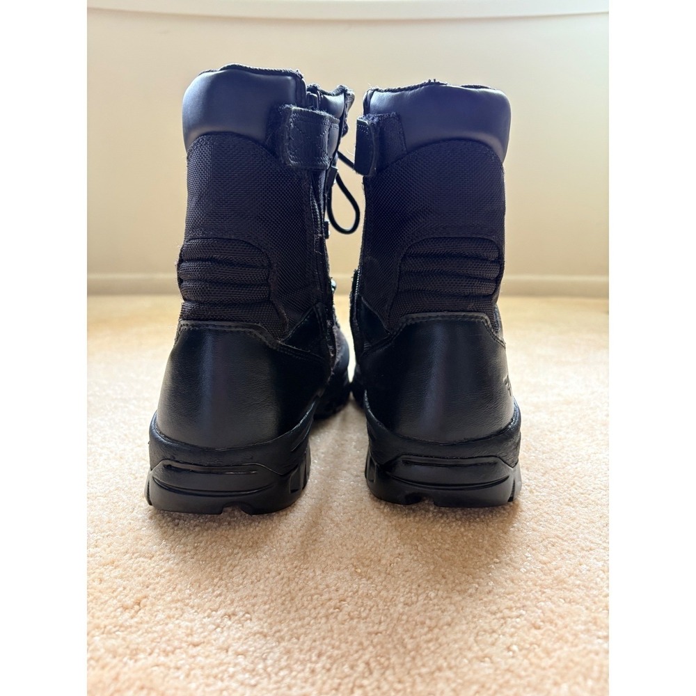 Bates Mens Tactical Sport Side Zip Black Leather Gorpcore Boots 11.5 M - Picture 4 of 13